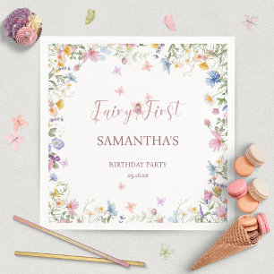 Serviette En Papier Jardin de fées aux fleurs sauvages Fête d'annivers