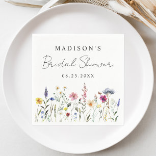 Serviette En Papier Jardin de fleurs sauvages élégant pour la fête pré