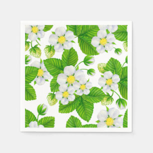 Serviette En Papier Jardin de fraises 2
