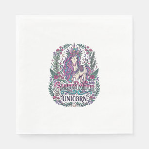 Serviette En Papier Jardin de licorne sorcière Licorne Vêtements color