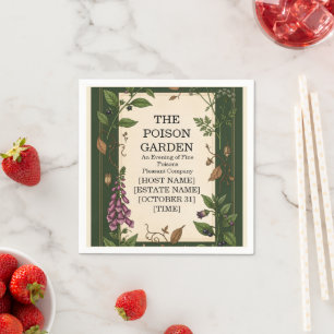 Serviette En Papier Jardin de Poison Invitation Halloween Botanique
