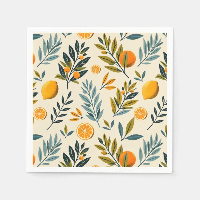Serviette En Papier Jardin des agrumes (Devant)