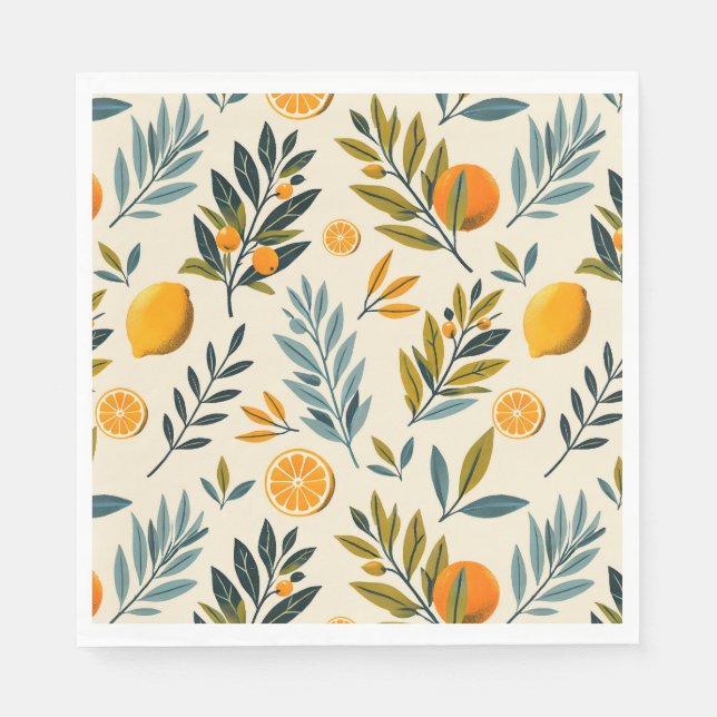 Serviette En Papier Jardin des agrumes (Devant)