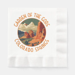 Serviette En Papier Jardin des Dieux Colorado Springs en détresse Cir