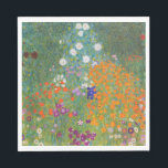 Serviette En Papier Jardin des fleurs (par Gustav Klimt)<br><div class="desc">Ce dessin présente une peinture de l'artiste autrichien Gustav Klimt (1862-1918). C'est une représentation d'un beau jardin fleuri dans le style typiquement impressionniste de Klimt. Les fleurs ont presque l'air d'être débordantes, et il est impossible de ne pas se sentir soulagé par leur beauté. L'oeuvre originale a été achevée en...</div>