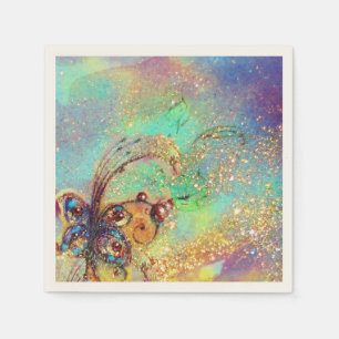 SERVIETTE EN PAPIER JARDIN DES OMBRES PERDUES MAGIQUE BUTTERFLY PLANTE