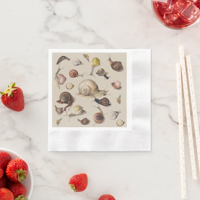 Serviette En Papier Jardin d'escargots Animaux de compagnie Gastropod  (En situation)