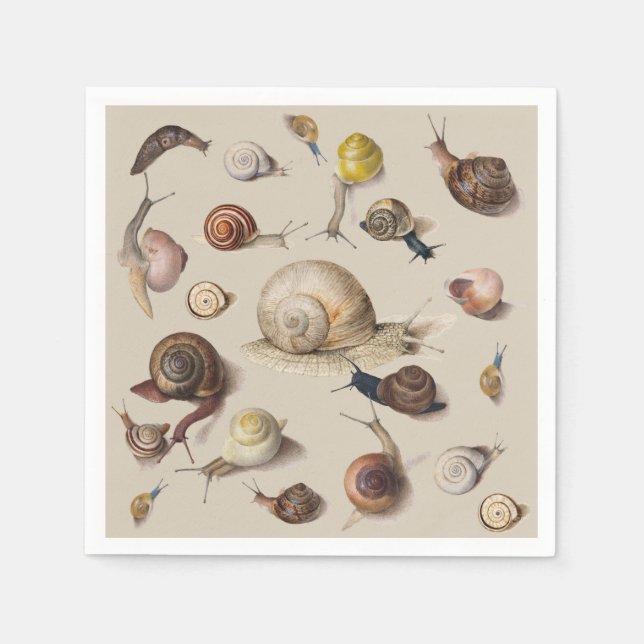 Serviette En Papier Jardin d'escargots Animaux de compagnie Gastropod  (Devant)