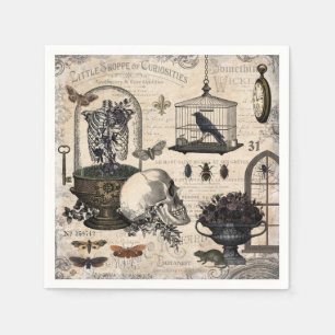 Serviette En Papier Jardin d'Halloween Vintage
