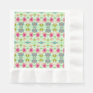 Serviette En Papier Jardin Éclectique Enchantant : Beauté Florale Dive