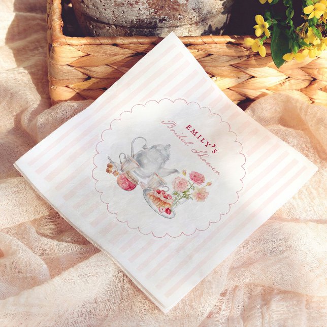 Serviette En Papier Jardin Fête de Thé Mariage (Créateur téléchargé)