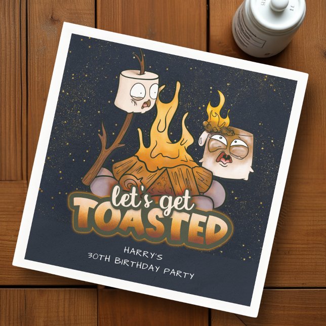 Serviette En Papier Jardin Feu de feu de camp, on se fait griller Anni (Créateur téléchargé)