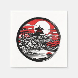 Serviette En Papier Jardin japonais