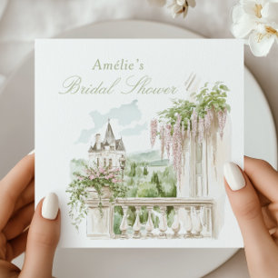 Serviette En Papier Jardin Romantique Français Château Enterrement de