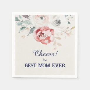 Serviette En Papier Jardin rose Pour Meilleure Maman papier jamais Nap