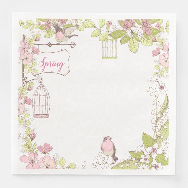 Serviette En Papier Jardin secret (Devant)