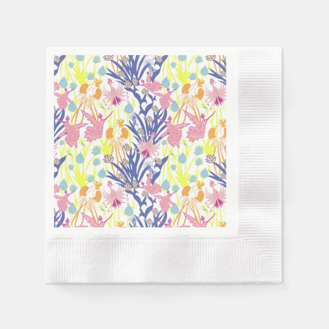 Serviette En Papier Jardin surréaliste (Devant)