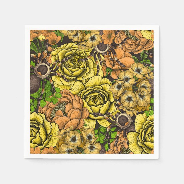 Serviette En Papier Jardin Tarantula 1 (Devant)