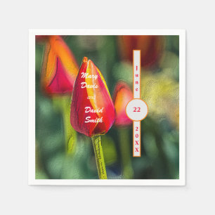 Serviette En Papier Jardin textuel Tulip