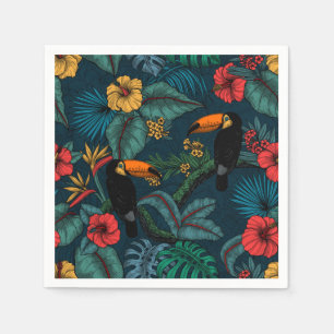Serviette En Papier Jardin toucan 2