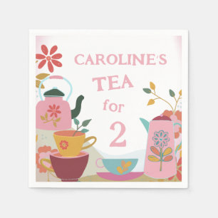 Serviette En Papier Jardin Whimsical Tea Party 2e anniversaire