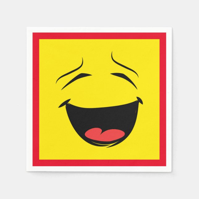 SERVIETTE EN PAPIER JAUNE (Devant)