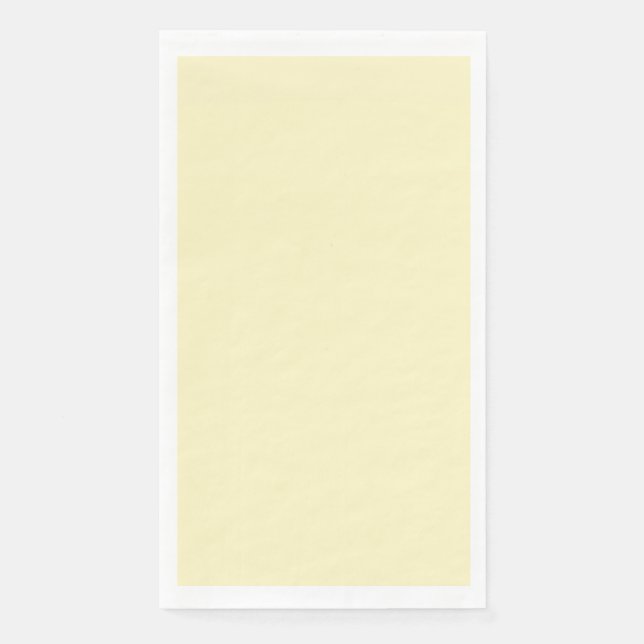 Serviette En Papier Jaune Beurre Uni (Devant)