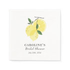 Serviette en papier jaune citron Main Squeeze