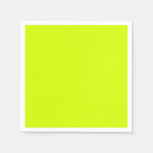Serviette En Papier Jaune néon, haute visibilité Chartreuse