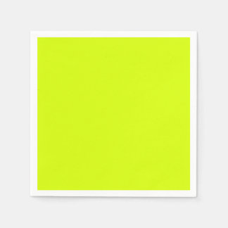 Serviette En Papier Jaune néon, haute visibilité Chartreuse