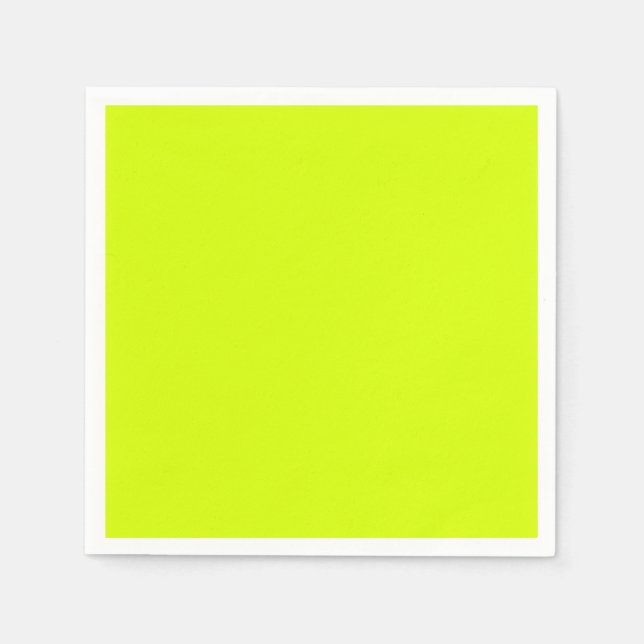 Serviette En Papier Jaune néon, haute visibilité Chartreuse (Devant)