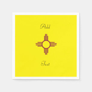 Serviette En Papier Jaune Zia Soleil Puro Nuevo Mexique