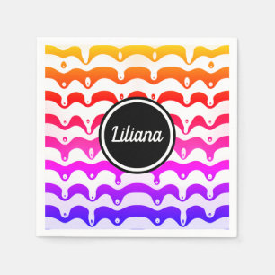 Serviette En Papier Jazzy Tropical psychedelic Driving Stripes