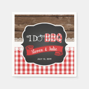 Serviette En Papier Je fais BBQ Napkin - Rouge