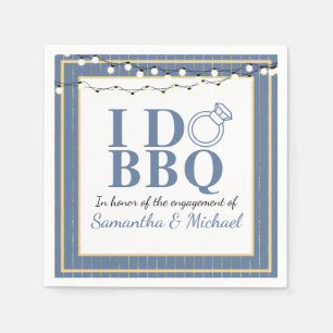 Serviette En Papier Je fais du BBQ Fête de fiançailles Enterrement de