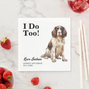 Serviette En Papier Je le fais aussi ! Épagneul Springer Anglais Chien