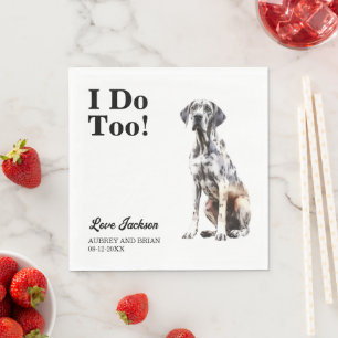 Serviette En Papier Je le fais aussi ! Grand Danois Chien Animal de co