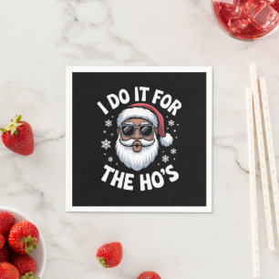 Serviette En Papier Je le fais pour les Hos Noël Afro-Américain