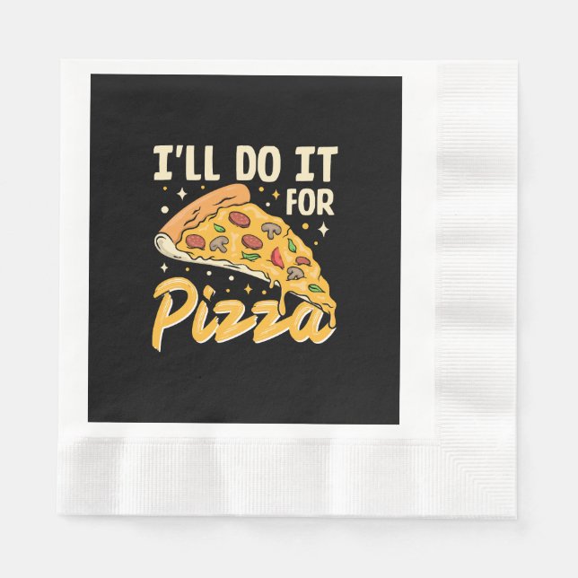 Serviette En Papier Je le ferai pour pizza (Devant)