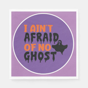 Serviette En Papier Je n'ai pas peur d'une Halloween fantôme