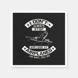 Serviette En Papier Je N'Arrête Pas Toujours De Regarder Les Avions Pi