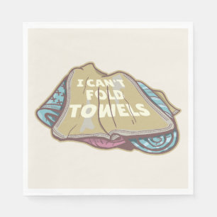 Serviette En Papier Je ne peux pas plier serviettes drôle de linge jou