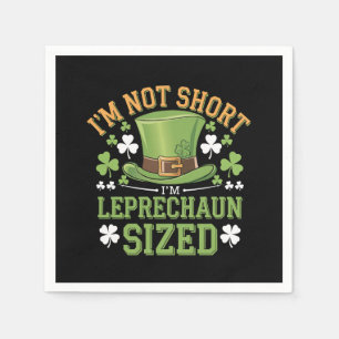 Serviette En Papier Je ne suis pas court Je suis Leprechaun Taille pou