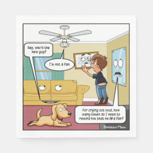 Serviette En Papier Je ne suis pas un pingouin de fête