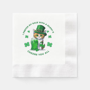 Serviette En Papier Je préfère mon kale avec un K silencieux amateur d