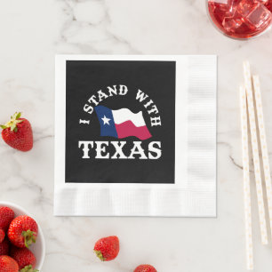 Serviette En Papier Je suis avec le Texas