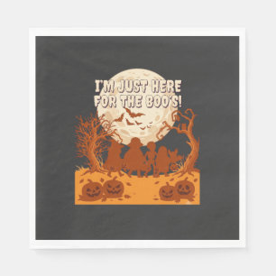 Serviette En Papier Je suis juste ici Boos Halloween Enfants Silhouett