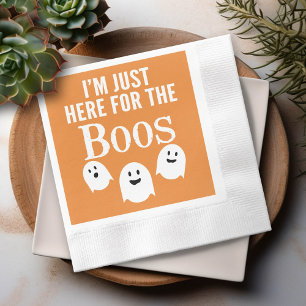 Serviette En Papier Je suis juste ici pour les Boos - Funny Halloween 