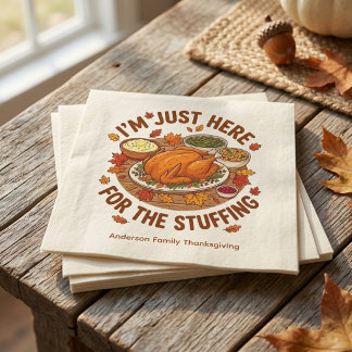 Serviette En Papier Je suis juste là pour l'amant de la farce de Thank