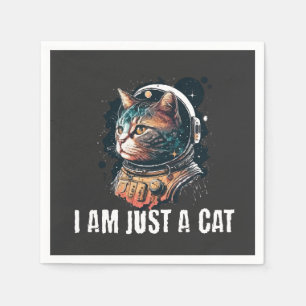 Serviette En Papier Je suis juste un chat